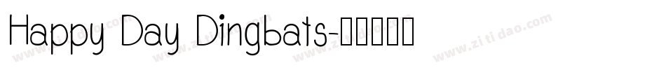 Happy Day Dingbats字体转换